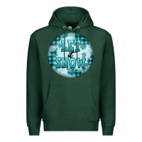 Sports Green let it snow Premium Hoodie - FaDigitalArtStudio