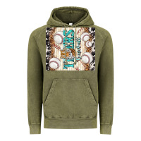 Vintage Olive tigers baseball with tiger Vintage Hoodie - TumblerDesignByShophia
