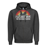 Charcoal Heather I'll Just Have The Chicken Tenders Zipper Hoodie - lanVoArt