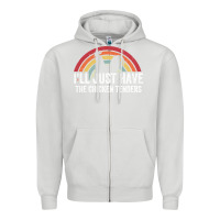 Dove Grey I'll Just Have The Chicken Tenders Zipper Hoodie - lanVoArt