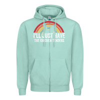 Seafoam I'll Just Have The Chicken Tenders Zipper Hoodie - lanVoArt