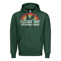 Sports Green I'll Just Have The Chicken Tenders Zipper Hoodie - lanVoArt