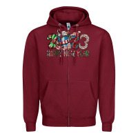 Burgundy 2023 Happy New Year Zipper Hoodie - CowhideDigitalArt