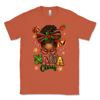 Copper Nana Claus Afro Messy Bun Classic Tee - texasbilliewilder