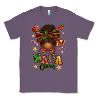 Lavender Nana Claus Afro Messy Bun Classic Tee - texasbilliewilder