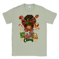 Matcha Nana Claus Afro Messy Bun Classic Tee - texasbilliewilder