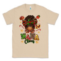 Mushroom Nana Claus Afro Messy Bun Classic Tee - texasbilliewilder