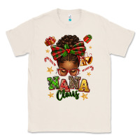 Natural Nana Claus Afro Messy Bun Classic Tee - texasbilliewilder