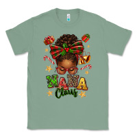 Sage Nana Claus Afro Messy Bun Classic Tee - texasbilliewilder