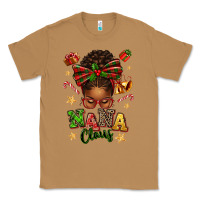Toasted Coconut Nana Claus Afro Messy Bun Classic Tee - texasbilliewilder