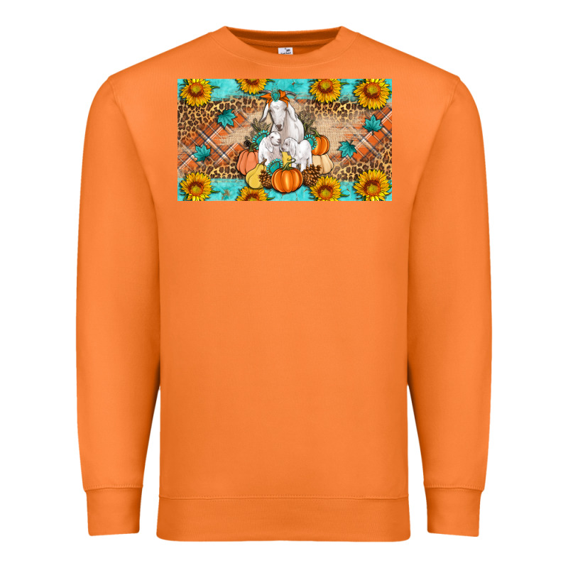Goat Family Fall Pumpkins Premium Sweatshirt by Artiststas | Teevron