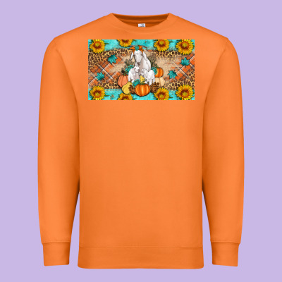 Goat Family Fall Pumpkins Premium Sweatshirt Designed By Artiststas