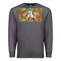 Charcoal Heather Goat Family Fall Pumpkins Premium Sweatshirt - Artiststas