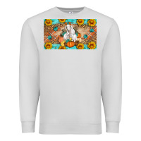 Dove Grey Goat Family Fall Pumpkins Premium Sweatshirt - Artiststas