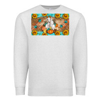 Oatmeal Heather Goat Family Fall Pumpkins Premium Sweatshirt - Artiststas