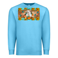 Ocean Blue Goat Family Fall Pumpkins Premium Sweatshirt - Artiststas