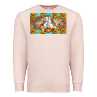 Pale Pink Goat Family Fall Pumpkins Premium Sweatshirt - Artiststas