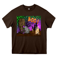Chocolate Brown boo mousepad Heavy Core Tee - BundleAndBundleShop