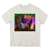Cream boo mousepad Heavy Core Tee - BundleAndBundleShop
