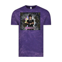 Cloud Purple gothic girl with black rose Vintage Tee - TumblerDesignByShophia