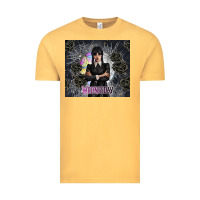 Vintage Mustard gothic girl with black rose Vintage Tee - TumblerDesignByShophia
