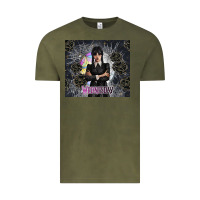 Vintage Olive gothic girl with black rose Vintage Tee - TumblerDesignByShophia