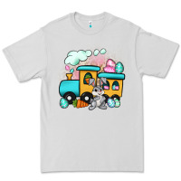 Dove Grey easter train Premium Tee - Artiststas