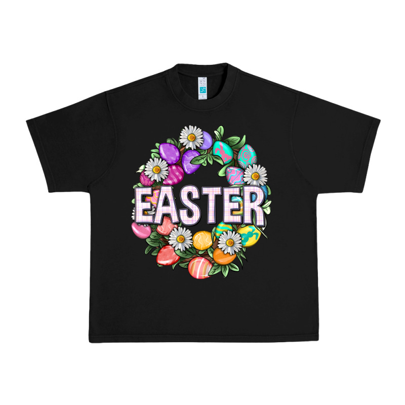 Easter With Eggs And Daisy Easter Day Urban Heavy Tee by HowdyJamesFarm | Teevron