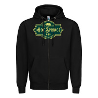 Black Hot Springs National Park Arkansas Nature Bear Hike Outdoors Zipper Hoodie - lanVoArt