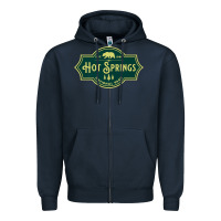 Navy Hot Springs National Park Arkansas Nature Bear Hike Outdoors Zipper Hoodie - lanVoArt