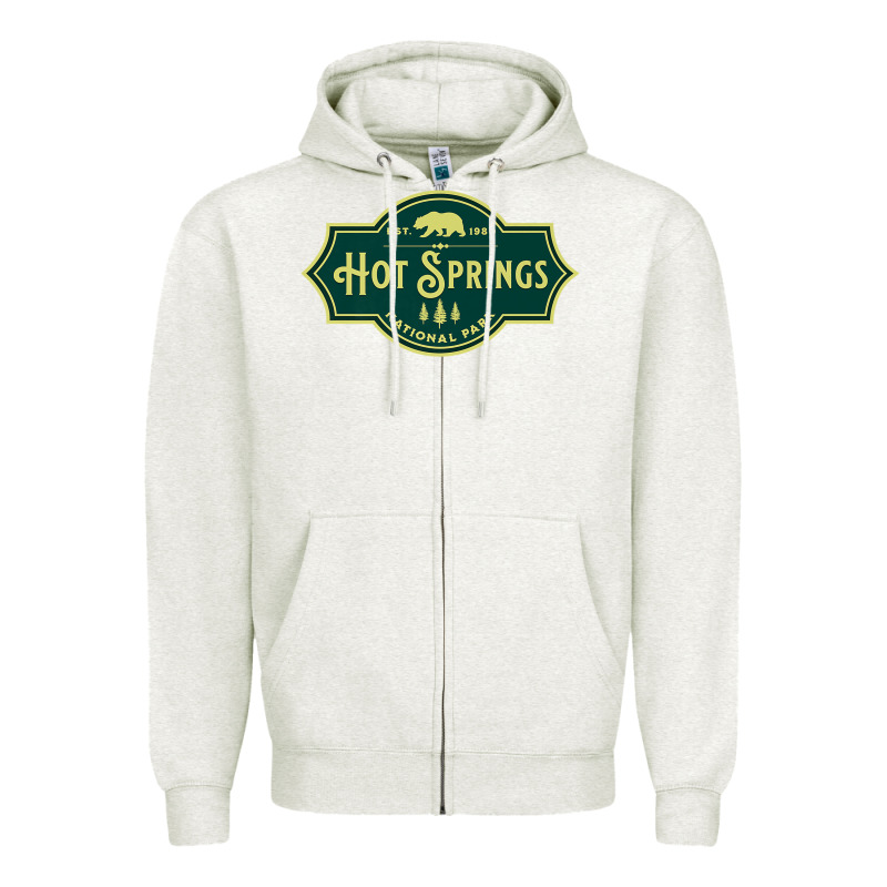 Hot Springs National Park Arkansas Nature Bear Hike Outdoors Zipper Hoodie by lanVoArt | Teevron