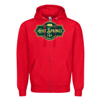 Red Hot Springs National Park Arkansas Nature Bear Hike Outdoors Zipper Hoodie - lanVoArt