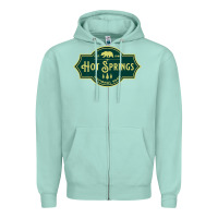 Seafoam Hot Springs National Park Arkansas Nature Bear Hike Outdoors Zipper Hoodie - lanVoArt