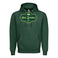 Sports Green Hot Springs National Park Arkansas Nature Bear Hike Outdoors Zipper Hoodie - lanVoArt