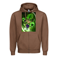 Chestnut legendary broly supersaiyajin poster travel Zipper Hoodie - lanVoArt