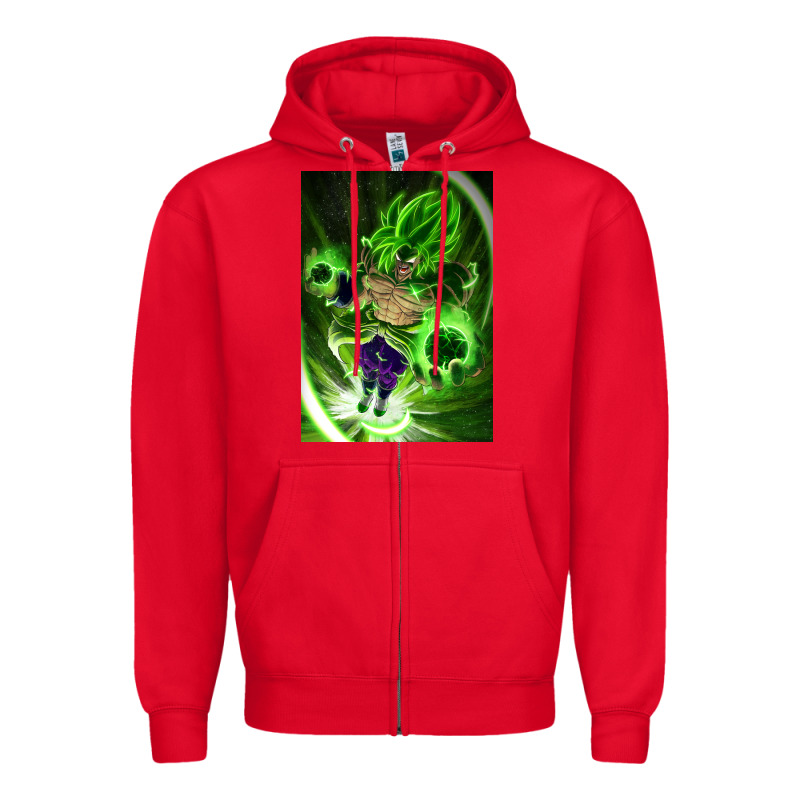 Legendary Broly Supersaiyajin Poster Travel Zipper Hoodie by lanVoArt | Teevron