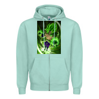 Seafoam legendary broly supersaiyajin poster travel Zipper Hoodie - lanVoArt