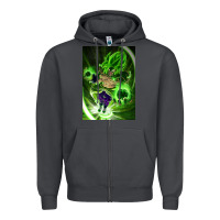 Smoke legendary broly supersaiyajin poster travel Zipper Hoodie - lanVoArt