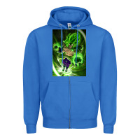 True Royal legendary broly supersaiyajin poster travel Zipper Hoodie - lanVoArt