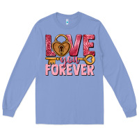 Colony Blue Love you forever Valentine's Day Long Sleeve Tee - HowdyJamesFarm