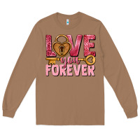 Toasted Coconut Love you forever Valentine's Day Long Sleeve Tee - HowdyJamesFarm