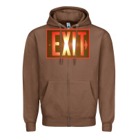 Chestnut exit sign   hippie Zipper Hoodie - lanVoArt