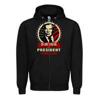 Black dennycranedennycranethepresidentlocknload   music Zipper Hoodie - lanVoArt