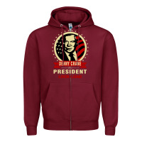 Burgundy dennycranedennycranethepresidentlocknload   music Zipper Hoodie - lanVoArt