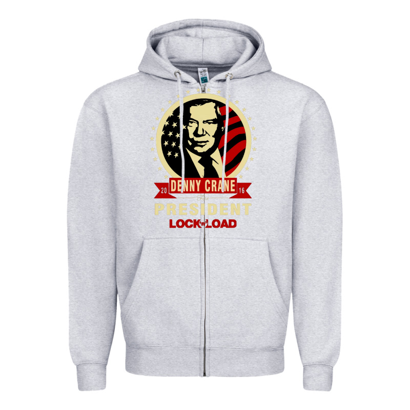 Dennycranedennycranethepresidentlocknload   Music Zipper Hoodie by lanVoArt | Teevron