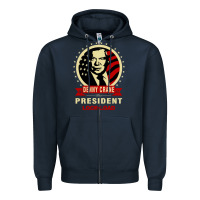Navy dennycranedennycranethepresidentlocknload   music Zipper Hoodie - lanVoArt