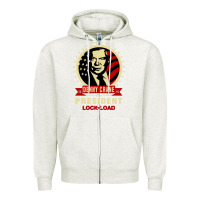 Oatmeal Heather dennycranedennycranethepresidentlocknload   music Zipper Hoodie - lanVoArt