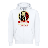 White dennycranedennycranethepresidentlocknload   music Zipper Hoodie - lanVoArt