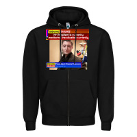 Black daniel larson monitoring the situation   vintage Zipper Hoodie - lanVoArt