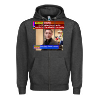 Charcoal Heather daniel larson monitoring the situation   vintage Zipper Hoodie - lanVoArt